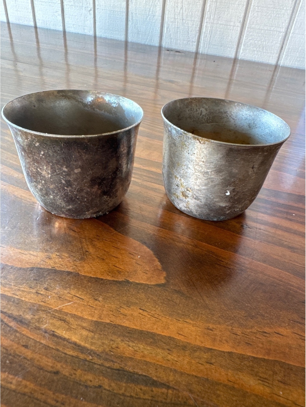 Vintage Sheridan Hamilton Silvercrafts LTD Metal Cups Set of 2